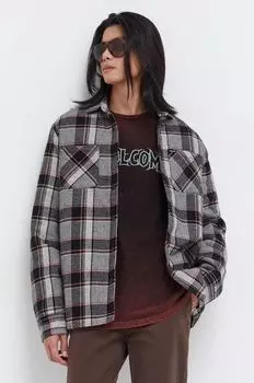 Хлопковая куртка Volcom, серый