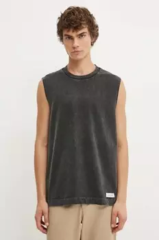 Хлопковая майка Abercrombie & Fitch, черный