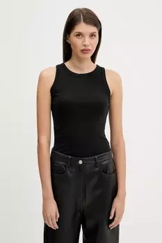 Хлопковая майка Abercrombie & Fitch, черный