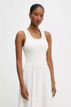 Хлопковая майка Answear.Lab, белый