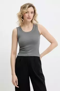 Хлопковая майка Answear.Lab, серый