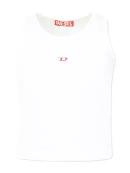 Хлопковая майка Diesel Kids, белый