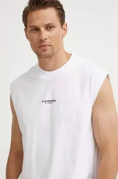 Хлопковая майка G-Star Raw, белый