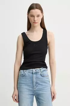 Хлопковая майка Hunter Herskind, черный