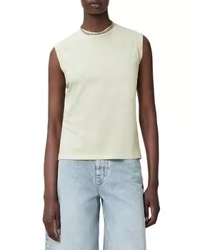 Хлопковая майка Imogen ALLSAINTS, зеленый