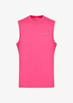 Хлопковая майка из джерси Armani Exchange, фуксия