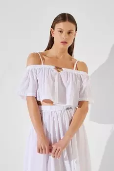 Хлопковая майка Karl Lagerfeld, белый
