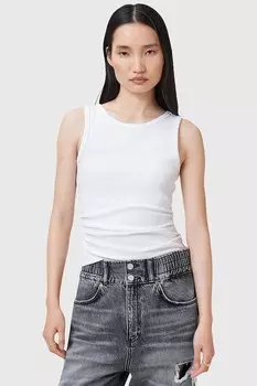 Хлопковая майка KATARINA Allsaints, белый