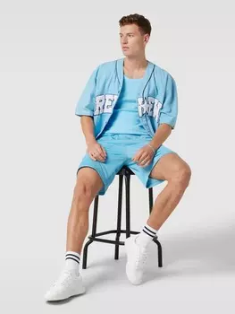 Хлопковая майка с этикеткой Review, светло-синий