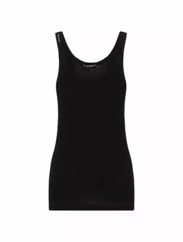 Хлопковая майка с логотипом Dolce&Gabbana