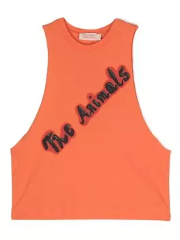 Хлопковая майка с принтом логотипа The Animals Observatory, оранжевый