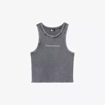 Хлопковая майка с принтом «Опасно, но весело» The Kooples, черный