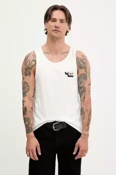 Хлопковая майка Tommy Jeans, белый