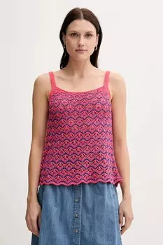 Хлопковая майка United Colors Of Benetton, розовый