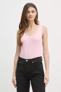 Хлопковая майка United Colors Of Benetton, розовый