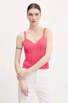 Хлопковая майка United Colors Of Benetton, розовый