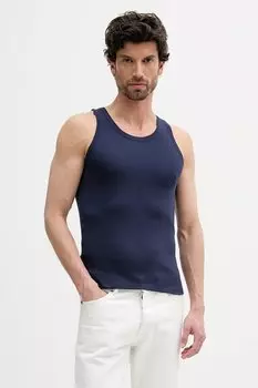 Хлопковая майка United Colors Of Benetton, темно-синий