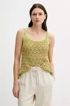 Хлопковая майка United Colors Of Benetton, зеленый