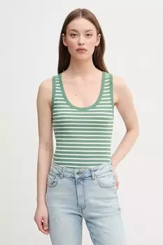 Хлопковая майка United Colors Of Benetton, зеленый