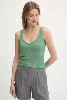 Хлопковая майка United Colors Of Benetton, зеленый