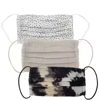 Хлопковая маска для лица, набор из 3 предметов Kitsch, цвет neutral