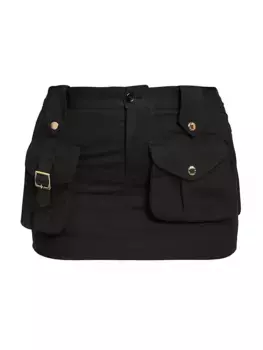 Хлопковая мини-юбка карго Dolce&Gabbana, черный