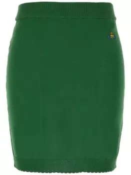 Хлопковая мини-юбка Vivienne Westwood, зеленый