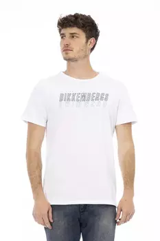 Хлопковая мужская футболка Bikkembergs, белый