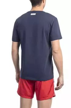 Хлопковая мужская футболка Bikkembergs, цвет Army