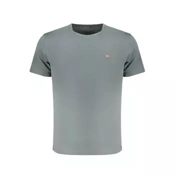 Хлопковая мужская футболка Napapijri, зеленый