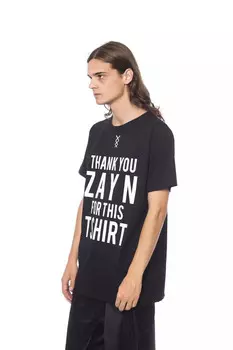 Хлопковая мужская футболка Nicolo Tonetto, черный