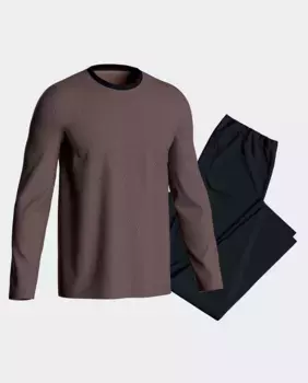 Хлопковая мужская пижама Impetus, коричневый