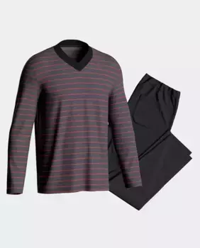 Хлопковая мужская пижама Impetus, серый