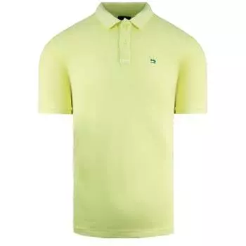 Хлопковая мужская рубашка поло с короткими рукавами 142734 0244 Scotch & Soda, желтый