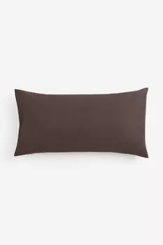 Хлопковая наволочка H&M, 50x90 см, коричневый