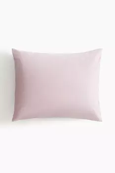 Хлопковая наволочка H&M, розовый