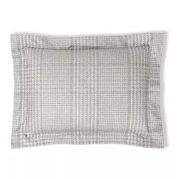 Хлопковая наволочка Pied de Poule Frette, камень