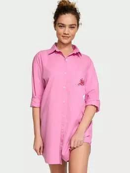 Хлопковая ночная рубашка Heritage с пуговицами спереди Victoria'S Secret, мультиколор