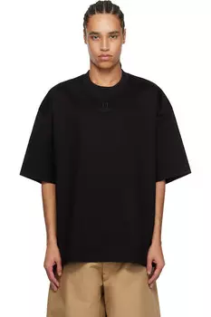 Хлопковая оверсайз футболка Wooyoungmi, черный