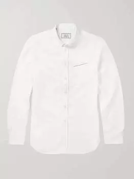 Хлопковая оксфордская рубашка OFFICINE GNRALE, белый