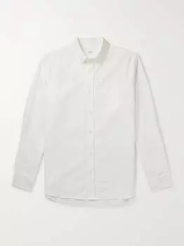 Хлопковая оксфордская рубашка с воротником на пуговицах Mr P., белый
