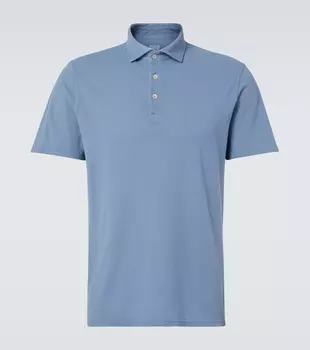 Хлопковая пике-поло Fedeli, Petrol