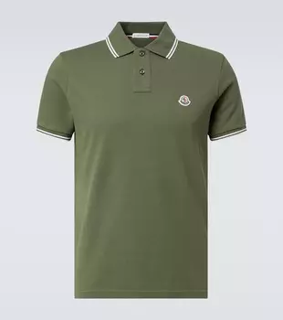 Хлопковая пике-поло Moncler, Deep Forest