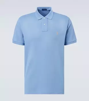 Хлопковая пике-поло Polo Ralph Lauren, Channel Blue/C8640