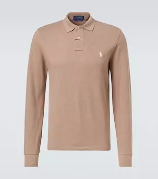 Хлопковая пике-поло Polo Ralph Lauren, Grey Cloud Heather