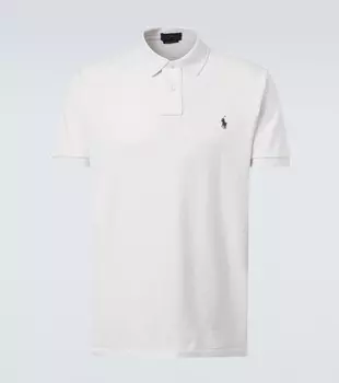 Хлопковая пике-поло Polo Ralph Lauren, Pale Cream/C7952