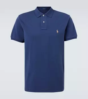 Хлопковая пике-поло Polo Ralph Lauren, Rustic Navy/C8640