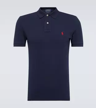 Хлопковая пике-поло с логотипом Polo Ralph Lauren, Newport Navy/C3870