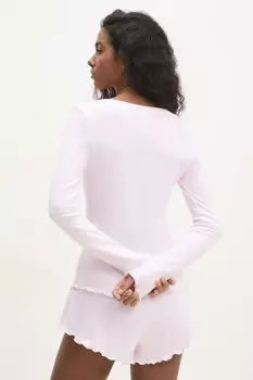 Хлопковая пижама Answear.Lab, розовый