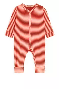 Хлопковая пижама Arket, розовый